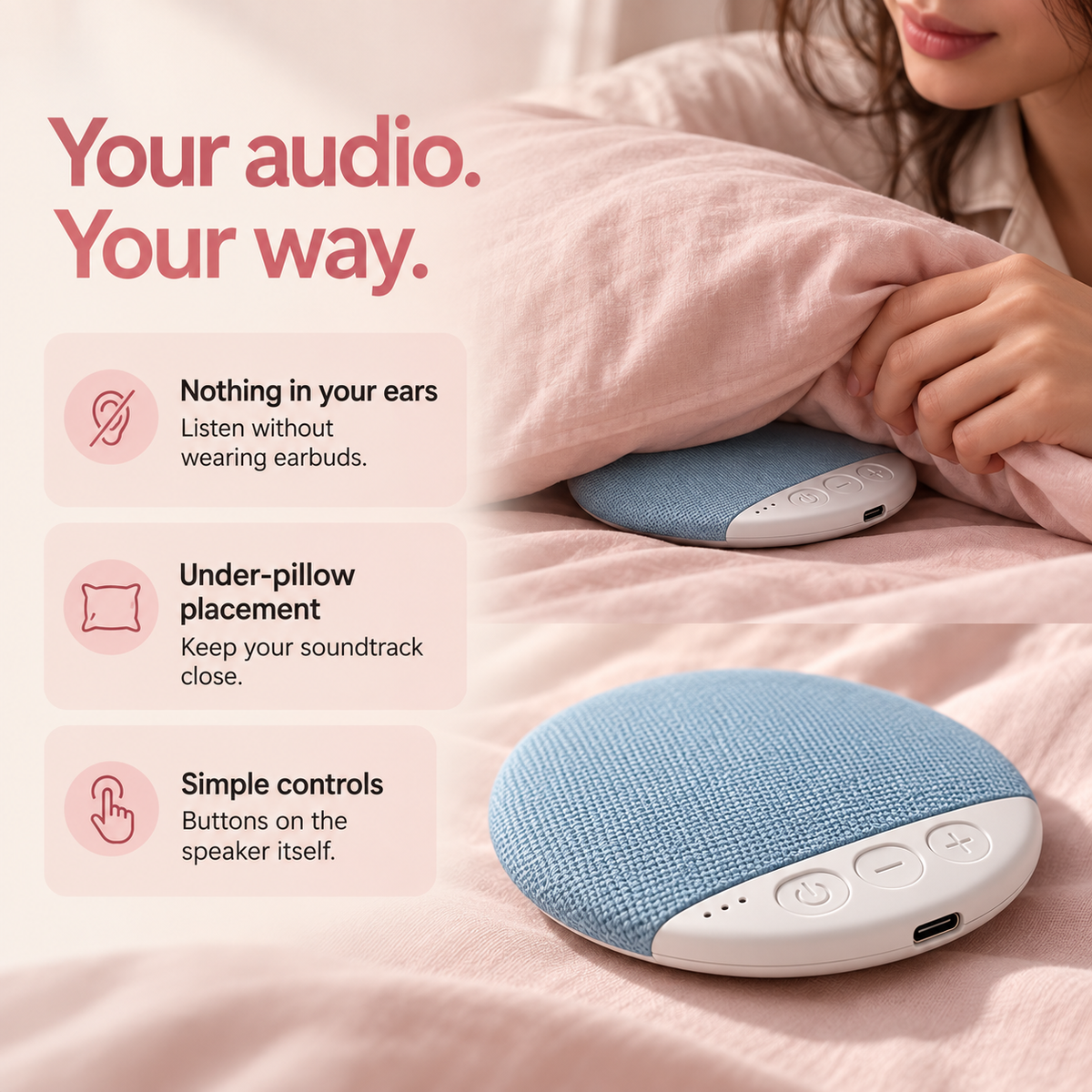 Hush Pillow Speaker